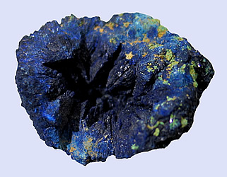Azurite Geode Half, Burra Burra Mine, Burra, North Mt Lofty Ranges, Mt Lofty Ranges, South Australia, Australia