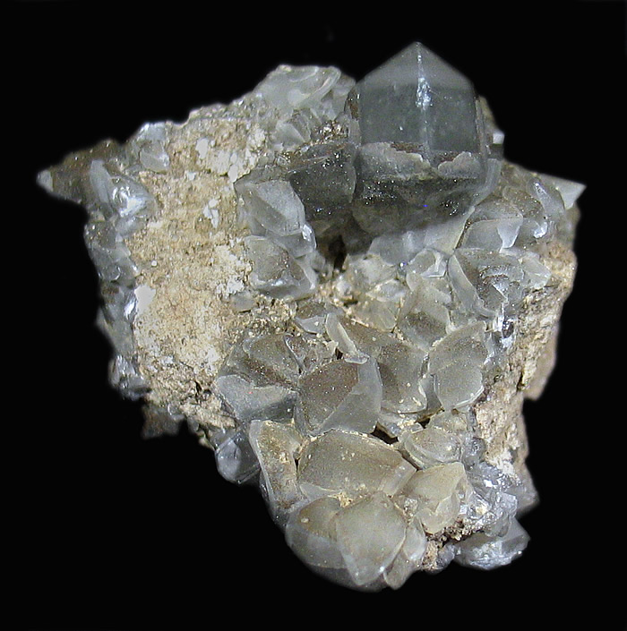 Calcite with Pyrite and Marcasite, Conco Mine, North Aurora, Kane Co., Illinois