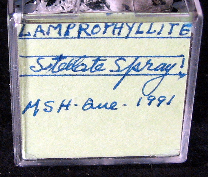 Lamprophyllite, Mont Saint-Hilaire, Québec, Canada ex Ron Waddell