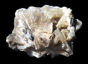 Polylithionite, Natrolite, Analcime and Aegerine, Mont Saint-Hilaire, Rouville Co., Québec, Canada