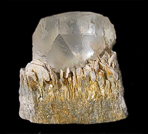 Fluorite on Muscovite, Stak Nala, Haramosh Mts., Skardu District, Baltistan, Northern Areas, Pakistan