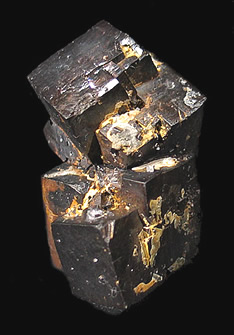 Goethite ps Pyrite, Pelican Point, Utah Lake, Utah County, Utah, USA