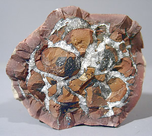 Calcite and Siderite Comglomerate Nodule, Nacimiento Mine, San Pablo, Sandoval Co., New Mexico
