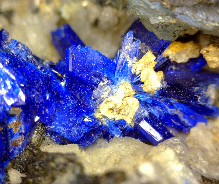 Linarite, Beaver Claim, Kaslo, Central Kootenay Regional District, Kootenays, British Columbia, Canada