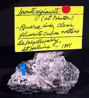 Monteregianite (TL) and Fluorite, Mont Saint-Hilaire, QuÃ©bec, Canada ex Ron Waddell