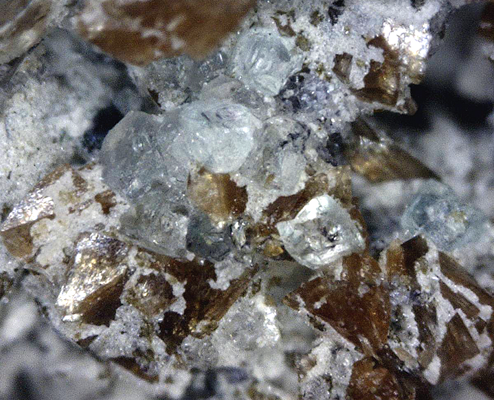 Rhodochrosite and Fluorite, Mont Saint-Hilaire, Québec, Canada ex Ron Waddell
