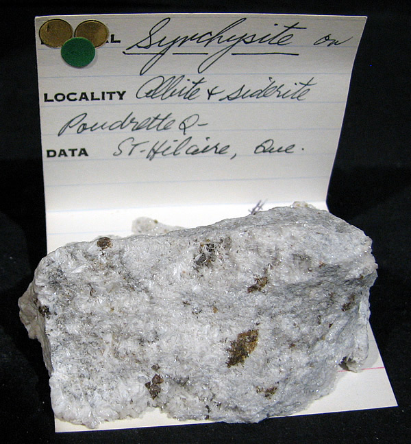 Synchysite, Mont Saint-Hilaire, Québec, Canada ex Ron Waddell